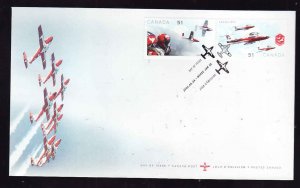 Canada-Sc#2158-9-stamp on FDC-2006-Canadian Snowbirds-