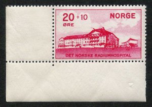 Norway 1931 Radium Hospital #B4 Facit 189 from Corner Margin VF Mint OG NH