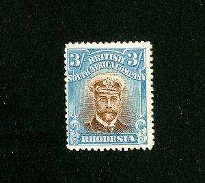 Rhodesia Stamps # 134 fresh OG hinged Scott Value $130.00