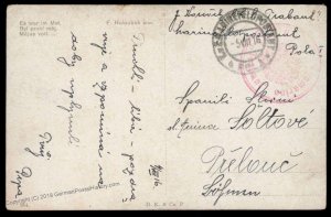 Austria 1916 WWI Navy Ship SMS Trabant Feldpost Cover Pola Croatia 93592