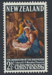 New Zealand SG 880  SC# 405  MLH  Christmas  1967 see details and Scans