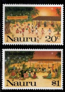 NAURU Scott 341-342 MNH** 1987 Christmas stamp set