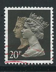 GB QE  II  SG 1469 Harrison 15 x 14 phosporised paper  Used  from booklet