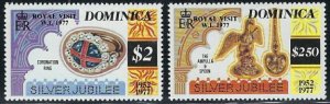 Dominica 524-25 MNH 1977 part set (an8321)