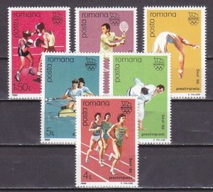 Romania, Scott cat. 3512-3517.  Seoul Summer Olympics issue.