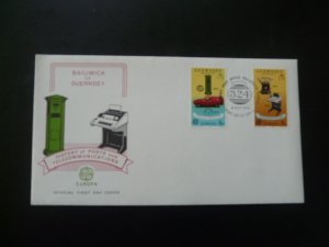 Europa Cept history of posts and telecommunications FDC Guernsey 1979