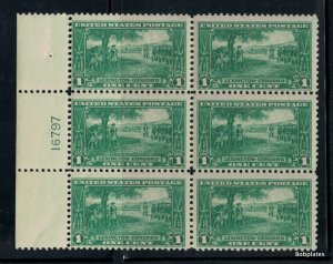 BOBPLATES US #617 Lex Concord Left Plate Block 16797 F-VF NH SCV= $65 *