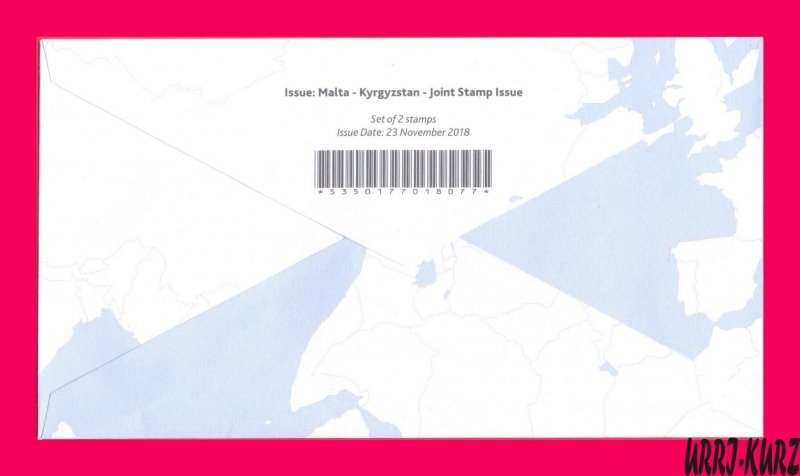MALTA 2018 Kyrgyzstan UNESCO Heritage Architecture Burana Tower & Valletta FDC