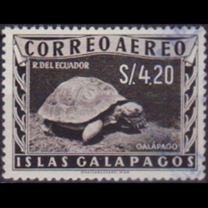 ECUADOR-GALAPAGOS 1957 - Scott# LC3 Giant Tortoise 4.2s Used