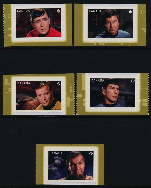 Canada 2917-21 MNH Star Trek