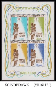 BOTSWANA - 1969 CHRISTMAS - MIN. SHEET MINT NH