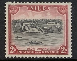 NIUE 1950 2d SG115  LIGHTLY MOUNTED MINT