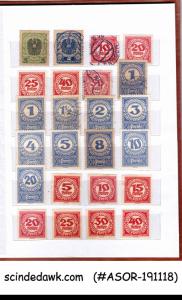 COLLECTION OF AUSTRIA 1912-1935 STAMPS IN SMALL STOCK BOOK