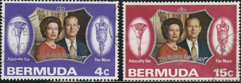 Bermuda, #296-297 Used From 1972