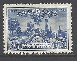 Australia Sc # 160 mint never hinged (BC)