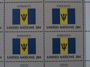 UNITED NATION-1983 SC#399-402 FLAGS SERIES-MNH SHEET-VF WE SHIP TO WORLDWIDE