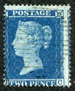 SG36a 2d Star (OC) Wmk Large Crown Perf 16 plate 6 Fine used cat 375 pounds