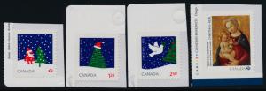 Canada 2955-8 MNH Christmas, Art, Santa, Dove, Madonna & Child