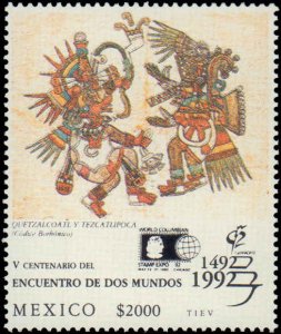 Mexico #1752-1756, Complete Set(5), 1992, Stamp Show, Never Hinged