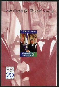 SOMALILAND - 1999 - 20th C Greats, Clinton - Perf Min Sheet-M N H-Private Issue