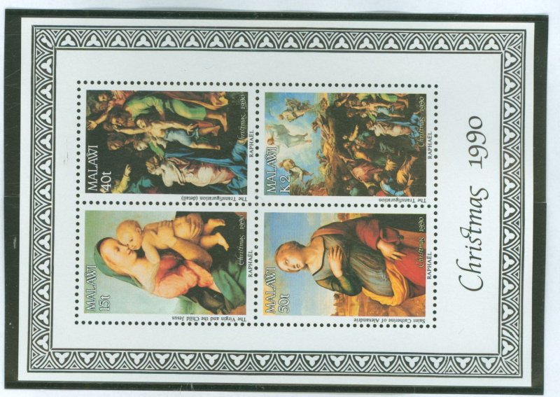 Malawi #577a  Souvenir Sheet (Paintings)