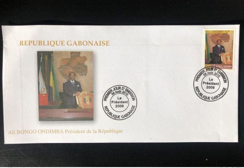 2009 Gabon Gabon Mi. 1702 FDC Ali Bongo Ondimba President of the Republic RARE!-