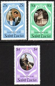 St. Lucia Sc #543-545 Mint Hinged