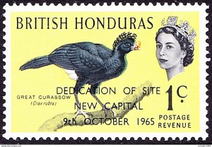 BRITISH HONDURAS 1965 QEII 1c Multicoloured Dedication of Site New Capital 9...