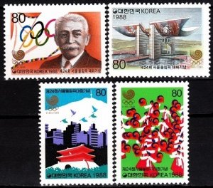 KOREA SOUTH 1988 Sport: Summer Olympic Games, Seoul. Final Issue. Set, MNH