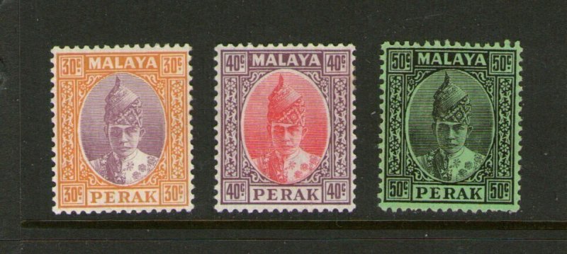 Malaya Perak 1938 Sc 93-5 MH