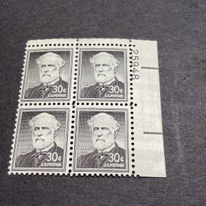 Scott#1049 30c Robert E. Lee Plate Block from Liberty Series-MNH-US