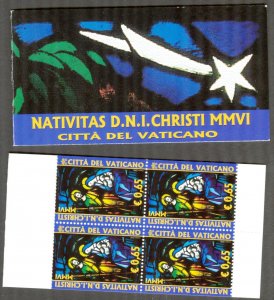 Vatican 2006 Christmas Booklet Mi:1467 MNH