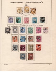 HUNGARY  1871-1920 OLD TIME COLLECTION WITH MANY BETTER STAMPS SEE SCANS