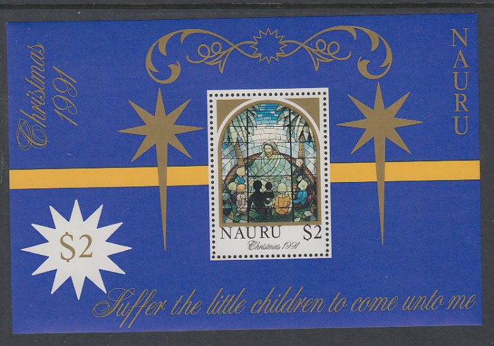 Nauru 395 Christmas Souvenir Sheet MNH VF