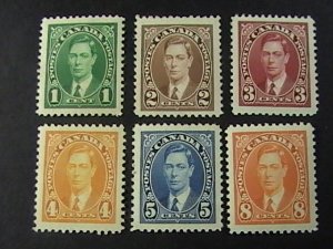 CANADA # 231-236--MINT NEVER/HINGED----COMPLETE SET----1937