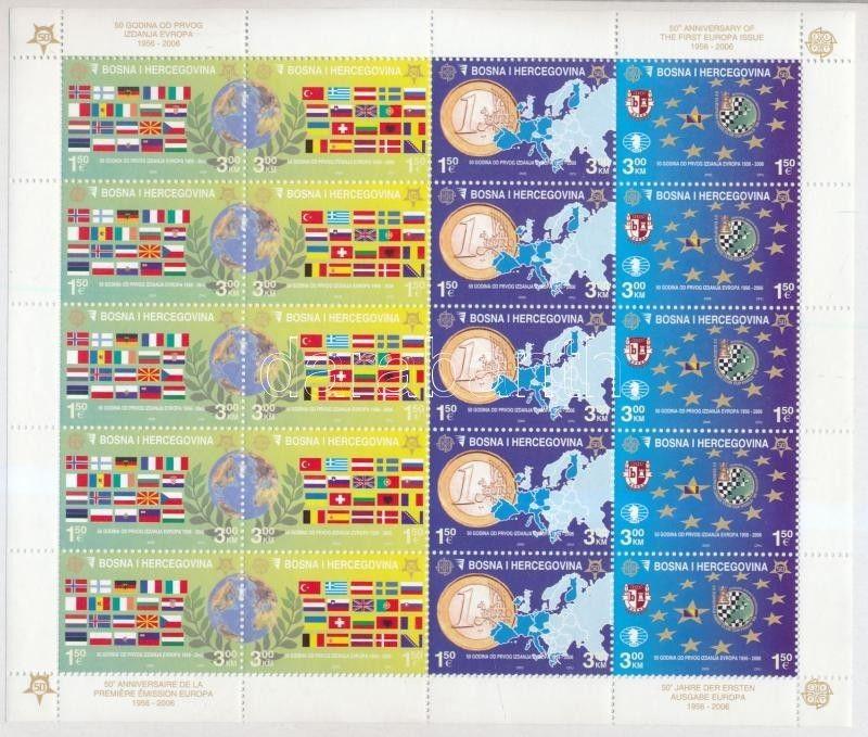 Bosnia Herzegovina stamp 50th anniversary of Europa CEPT minisheet 2005 WS189668