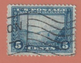 US SCOTT#399 1913 5c GOLDEN GATE - USED