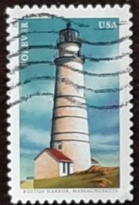 US Scott # 4793; used (46c) Boston Lighthouse from 2013; XF centering; off paper