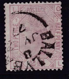 Great Britain QV 1876 Scott Nr. 67 2 1/2d Three Margins Plate-7