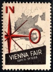 1936 Austria Poster Stamp Vienna Fair September 11-17