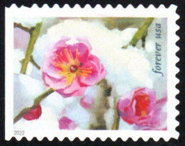 SC# 5733 - (60) - Snowy Beauty - 7 of 10 - USED Single - Off Paper