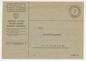 Cover / Postmark Switzerland Fieldpost - Service Cover - 