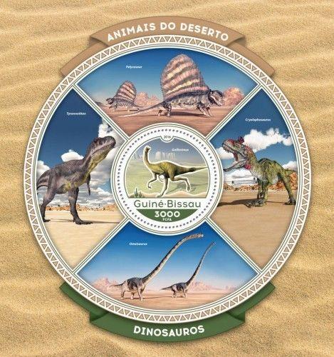 Z08 GB16609b GUINEA-BISSAU 2016 Dinosaurs MNH