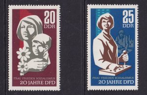 German Democratic Republic DDR #899-900 MNH 1967 women's federation
