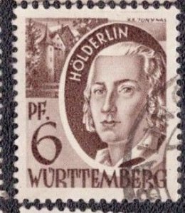 Germany -French Occupation Wurttemberg 1948 -  8n15 Used