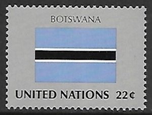 United Nations - N.Y. # 488 - Flag of Botswana - MNH.....{AL59}