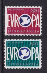 Yugoslavia   #1271-1272   MNH   1975   Europa  peace dove