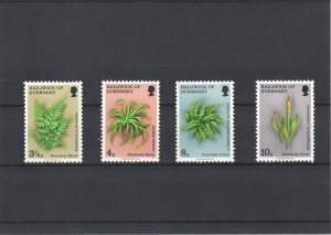 Guernsey 1975 - Guernsey Ferns - MNH Set - SG 122-125