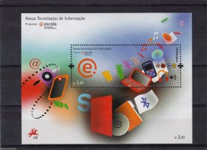 PORTUGAL SOUVENIR SHEET NOVAS TECNOLOGIAS DE INFORMACAO (2008)   MNH(**)