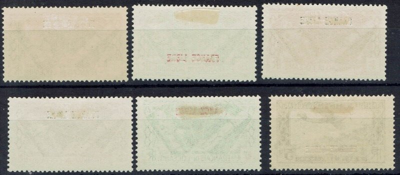 FRENCH OCEANIC SETTLEMENTS 1941 FRANCE LIBRE RANGE TO 10FR + AIRMAIL